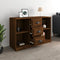vidaXL - Dressoir - 104,5x35,5x67,5 - cm - bewerkt - hout - bruin - eikenkleur