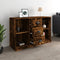 vidaXL - Dressoir - 104,5x35,5x67,5 - cm - bewerkt - hout - gerookt - eikenkleurig