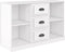 vidaXL - Dressoir - 104,5x35,5x67,5 - cm - bewerkt - hout - hoogglans - wit