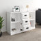 vidaXL - Dressoir - 104,5x35,5x67,5 - cm - bewerkt - hout - hoogglans - wit