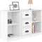 vidaXL - Dressoir - 104,5x35,5x67,5 - cm - bewerkt - hout - hoogglans - wit
