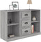 vidaXL - Dressoir - 104,5x35,5x67,5 - cm - bewerkt - hout - sonoma - grijs