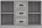 vidaXL - Dressoir - 104,5x35,5x67,5 - cm - bewerkt - hout - sonoma - grijs