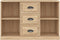 vidaXL - Dressoir - 104,5x35,5x67,5 - cm - bewerkt - hout - sonoma - eikenkleurig