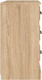vidaXL - Dressoir - 104,5x35,5x67,5 - cm - bewerkt - hout - sonoma - eikenkleurig