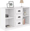 vidaXL - Dressoir - 104,5x35,5x67,5 - cm - bewerkt - hout - wit