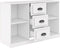vidaXL - Dressoir - 104,5x35,5x67,5 - cm - bewerkt - hout - wit