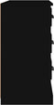 vidaXL - Dressoir - 104,5x35,5x67,5 - cm - bewerkt - hout - zwart