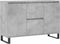vidaXL - Dressoir - 104x35x70 - cm - bewerkt - hout - betongrijs