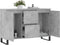 vidaXL - Dressoir - 104x35x70 - cm - bewerkt - hout - betongrijs