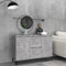 vidaXL - Dressoir - 104x35x70 - cm - bewerkt - hout - betongrijs