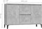 vidaXL - Dressoir - 104x35x70 - cm - bewerkt - hout - betongrijs