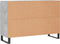 vidaXL - Dressoir - 104x35x70 - cm - bewerkt - hout - betongrijs