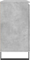 vidaXL - Dressoir - 104x35x70 - cm - bewerkt - hout - betongrijs