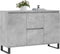 vidaXL - Dressoir - 104x35x70 - cm - bewerkt - hout - betongrijs
