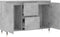 vidaXL - Dressoir - 104x35x70 - cm - bewerkt - hout - betongrijs