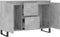 vidaXL - Dressoir - 104x35x70 - cm - bewerkt - hout - betongrijs