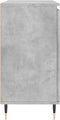 vidaXL - Dressoir - 104x35x70 - cm - bewerkt - hout - betongrijs
