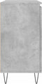 vidaXL - Dressoir - 104x35x70 - cm - bewerkt - hout - betongrijs