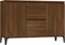 vidaXL - Dressoir - 104x35x70 - cm - bewerkt - hout - bruin - eikenkleur