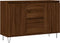 vidaXL - Dressoir - 104x35x70 - cm - bewerkt - hout - bruin - eikenkleur