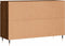 vidaXL - Dressoir - 104x35x70 - cm - bewerkt - hout - bruin - eikenkleur