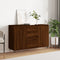 vidaXL - Dressoir - 104x35x70 - cm - bewerkt - hout - bruin - eikenkleur