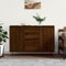 vidaXL - Dressoir - 104x35x70 - cm - bewerkt - hout - bruin - eikenkleur