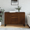 vidaXL - Dressoir - 104x35x70 - cm - bewerkt - hout - bruin - eikenkleur