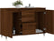vidaXL - Dressoir - 104x35x70 - cm - bewerkt - hout - bruin - eikenkleur