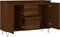 vidaXL - Dressoir - 104x35x70 - cm - bewerkt - hout - bruin - eikenkleur