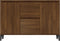 vidaXL - Dressoir - 104x35x70 - cm - bewerkt - hout - bruin - eikenkleur