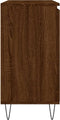 vidaXL - Dressoir - 104x35x70 - cm - bewerkt - hout - bruin - eikenkleur