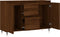 vidaXL - Dressoir - 104x35x70 - cm - bewerkt - hout - bruin - eikenkleur