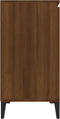 vidaXL - Dressoir - 104x35x70 - cm - bewerkt - hout - bruin - eikenkleur