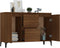 vidaXL - Dressoir - 104x35x70 - cm - bewerkt - hout - bruin - eikenkleur