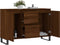 vidaXL - Dressoir - 104x35x70 - cm - bewerkt - hout - bruin - eikenkleur