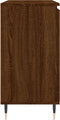vidaXL - Dressoir - 104x35x70 - cm - bewerkt - hout - bruin - eikenkleur