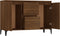vidaXL - Dressoir - 104x35x70 - cm - bewerkt - hout - bruin - eikenkleur
