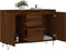 vidaXL - Dressoir - 104x35x70 - cm - bewerkt - hout - bruin - eikenkleur