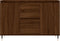 vidaXL - Dressoir - 104x35x70 - cm - bewerkt - hout - bruin - eikenkleur