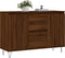 vidaXL - Dressoir - 104x35x70 - cm - bewerkt - hout - bruin - eikenkleur