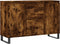 vidaXL - Dressoir - 104x35x70 - cm - bewerkt - hout - gerookt - eikenkleurig