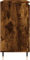 vidaXL - Dressoir - 104x35x70 - cm - bewerkt - hout - gerookt - eikenkleurig