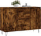 vidaXL - Dressoir - 104x35x70 - cm - bewerkt - hout - gerookt - eikenkleurig