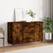 vidaXL - Dressoir - 104x35x70 - cm - bewerkt - hout - gerookt - eikenkleurig