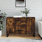 vidaXL - Dressoir - 104x35x70 - cm - bewerkt - hout - gerookt - eikenkleurig