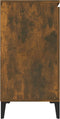vidaXL - Dressoir - 104x35x70 - cm - bewerkt - hout - gerookt - eikenkleurig