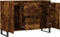 vidaXL - Dressoir - 104x35x70 - cm - bewerkt - hout - gerookt - eikenkleurig