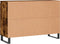 vidaXL - Dressoir - 104x35x70 - cm - bewerkt - hout - gerookt - eikenkleurig
